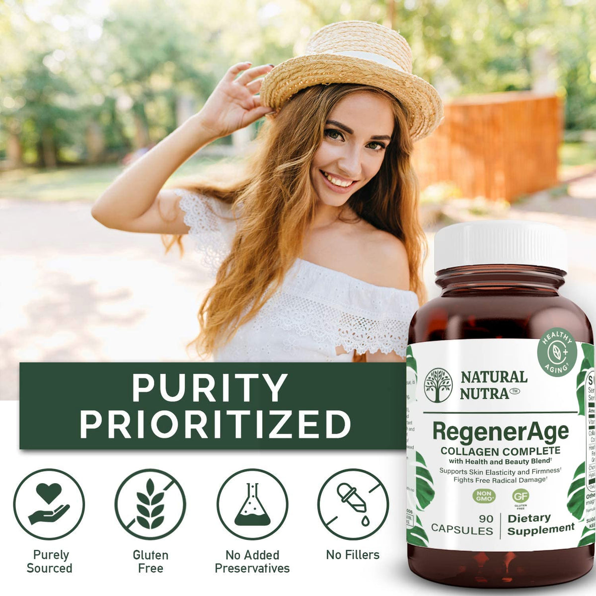 Natural Nutra Regener Age Complete Supplement for Skin Health - 90 Capsules - image 4