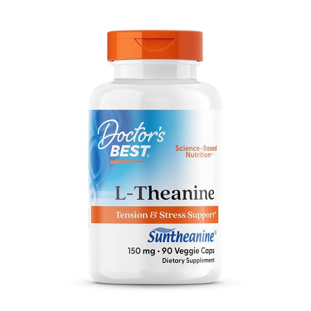 Doctor's BEST L-Theanine 150 mg for Relaxation & Focus - 90 Capsules