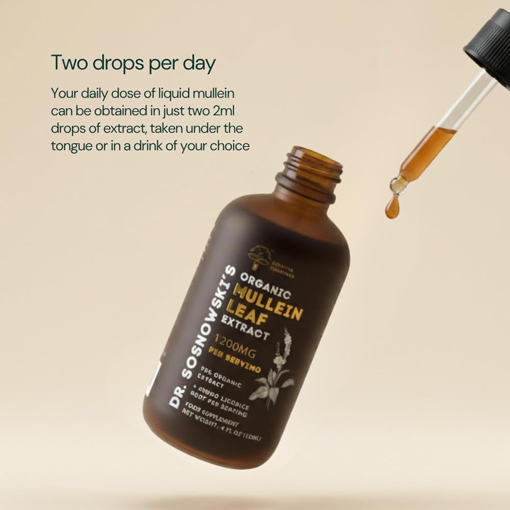 Dr Sosnowski's Organic Mullein Leaf Extract Drops - 4 fl oz - image 7