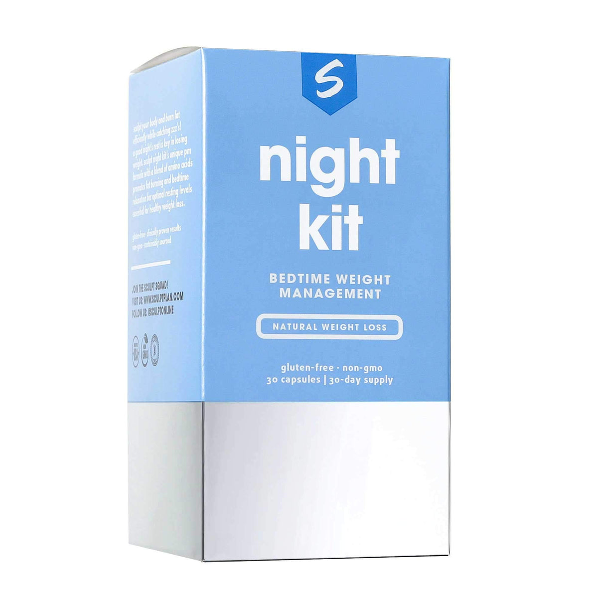 SCULPT Night Kit Bedtime Weight Management - 30 Capsules