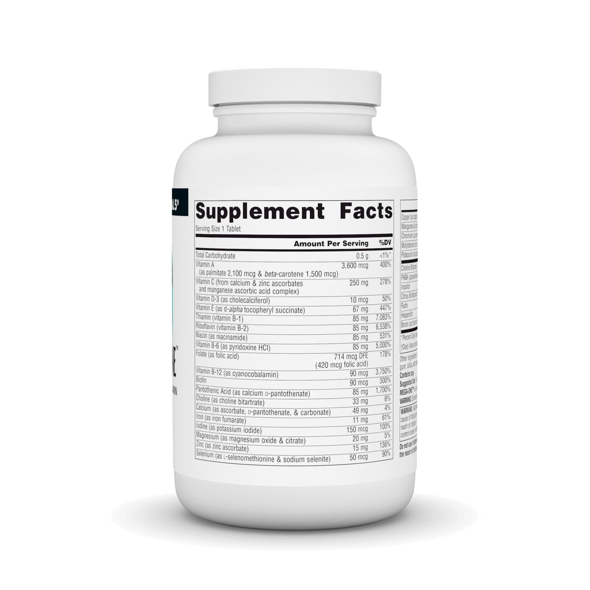 Source Naturals Mega-One Multi-Vitamin with Minerals - 180 Tablets - image 2