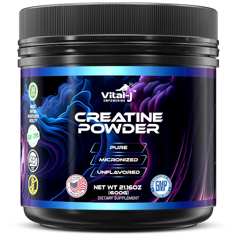 Vital-J Empowering Creatine Monohydrate Powder - 120 Servings