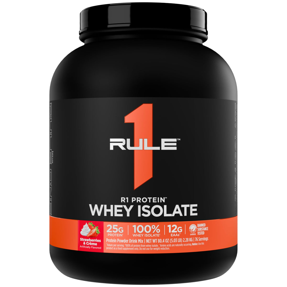Rule 1 R1 Protein Whey Isolate - with 25g Protein & 6g BCAA