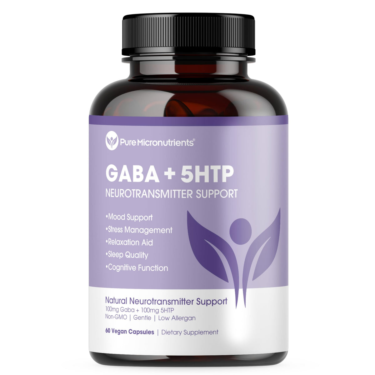 Pure Micronutrients 5-HTP Plus GABA Sleep & Mood Support