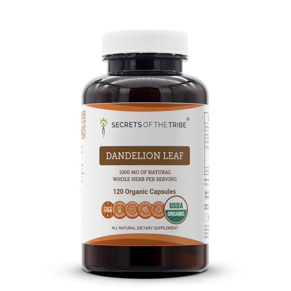 Secrets of the Tribe Dandelion Leaf USDA Organic Capsules