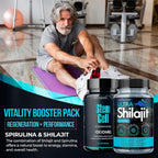 AURA VITAMINS Spirulina & Chlorella + Shilajit Bundle - 180 Capsules - image 2