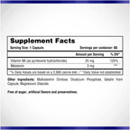 Natural Systems Melatonin 3 mg + Vitamin B6 Sleep Support - 60 Capsules - image 2