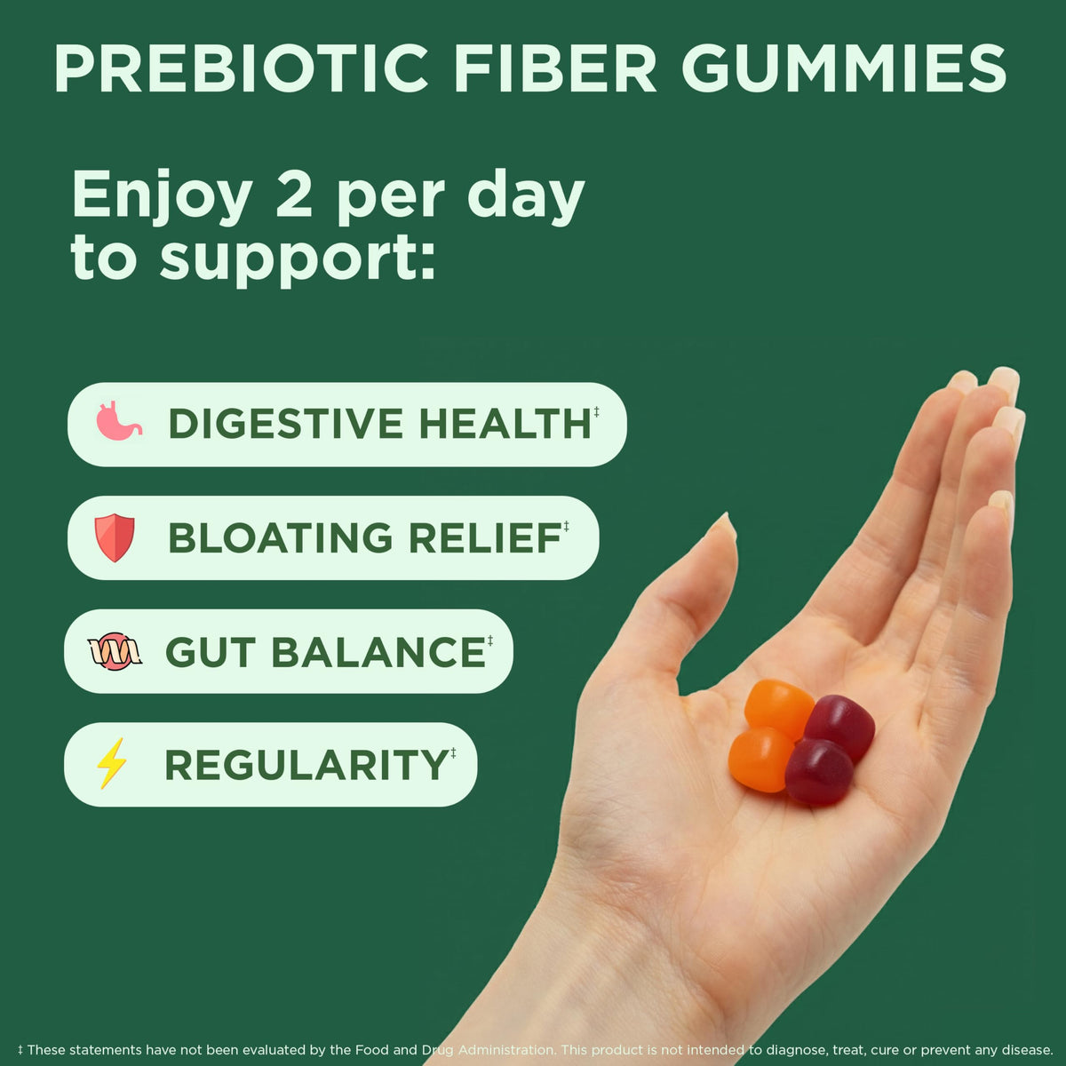 Yuve Vegan Prebiotic Gummies Supplement