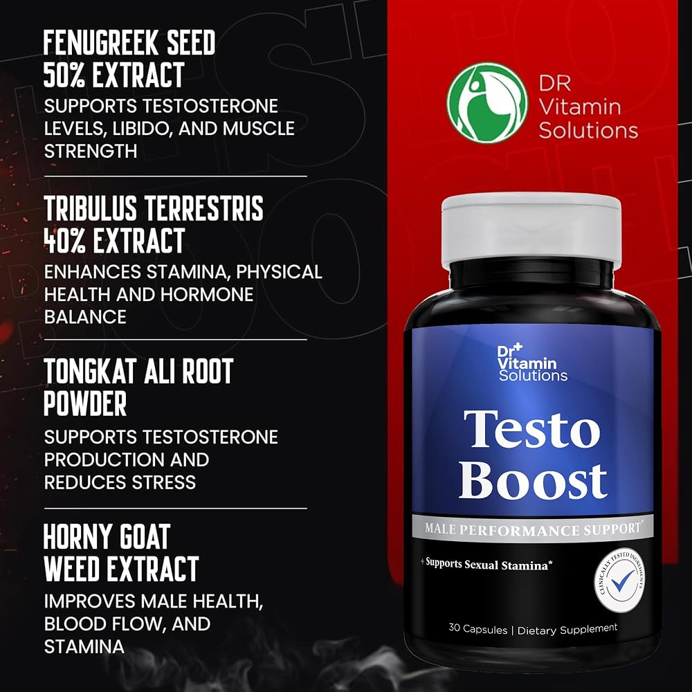 DR VITAMIN SOLUTIONS Testosterone Booster for Men - Tongkat Ali
