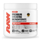 RAW Nutrition Creatine Monohydrate Powder Unflavored - 30 Servings
