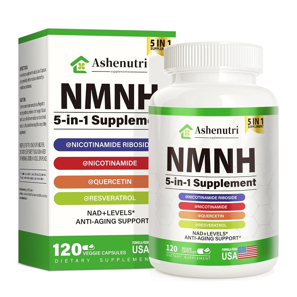 Ashenutri NMNH Supplement NAD+ Support - 120 Capsules