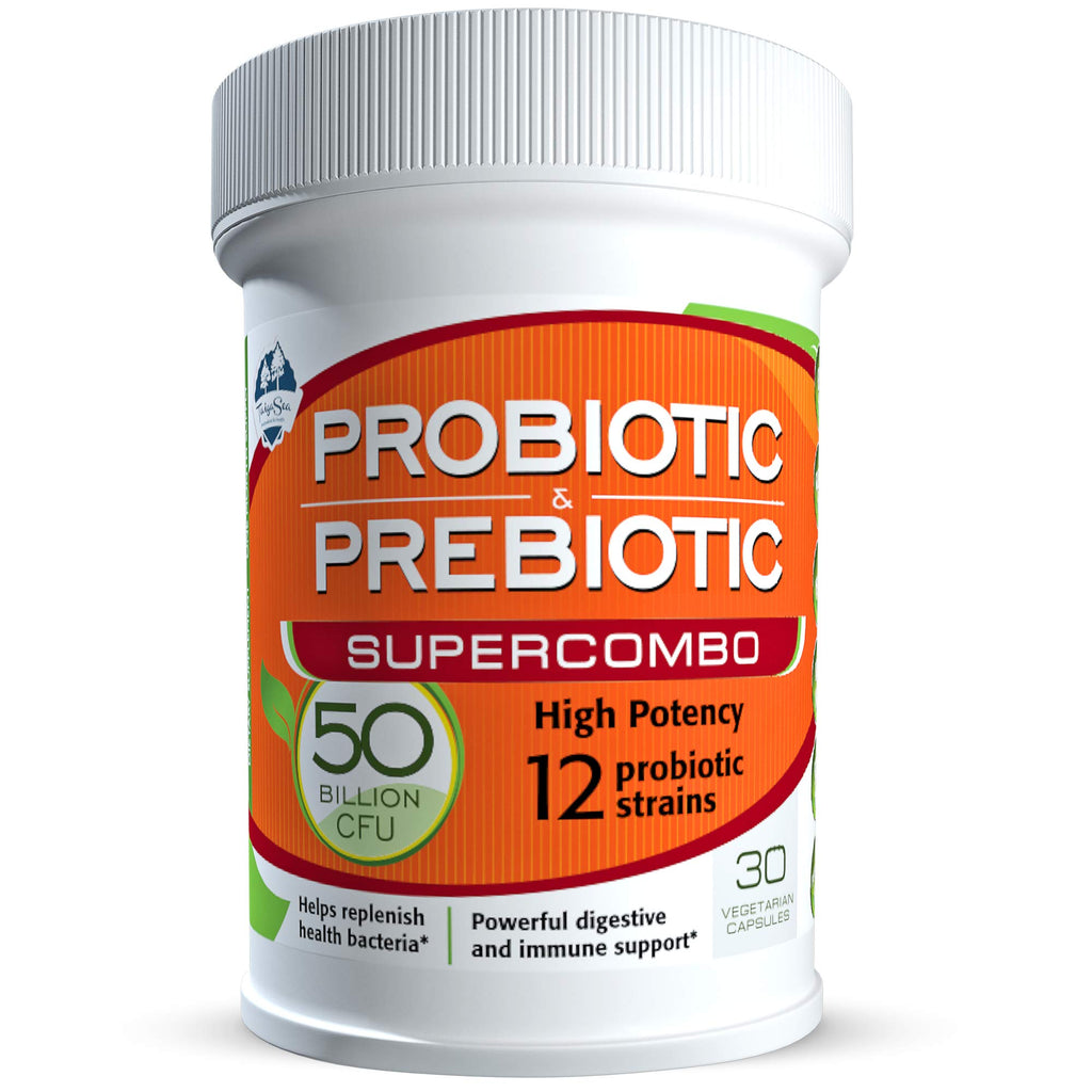 TAIGASEA 50 Billion CFU Probiotic with 12 Strains - 30 Capsules