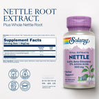 SOLARAY Nettle Root Extract - 60 Vegetarian Capsules - image 2