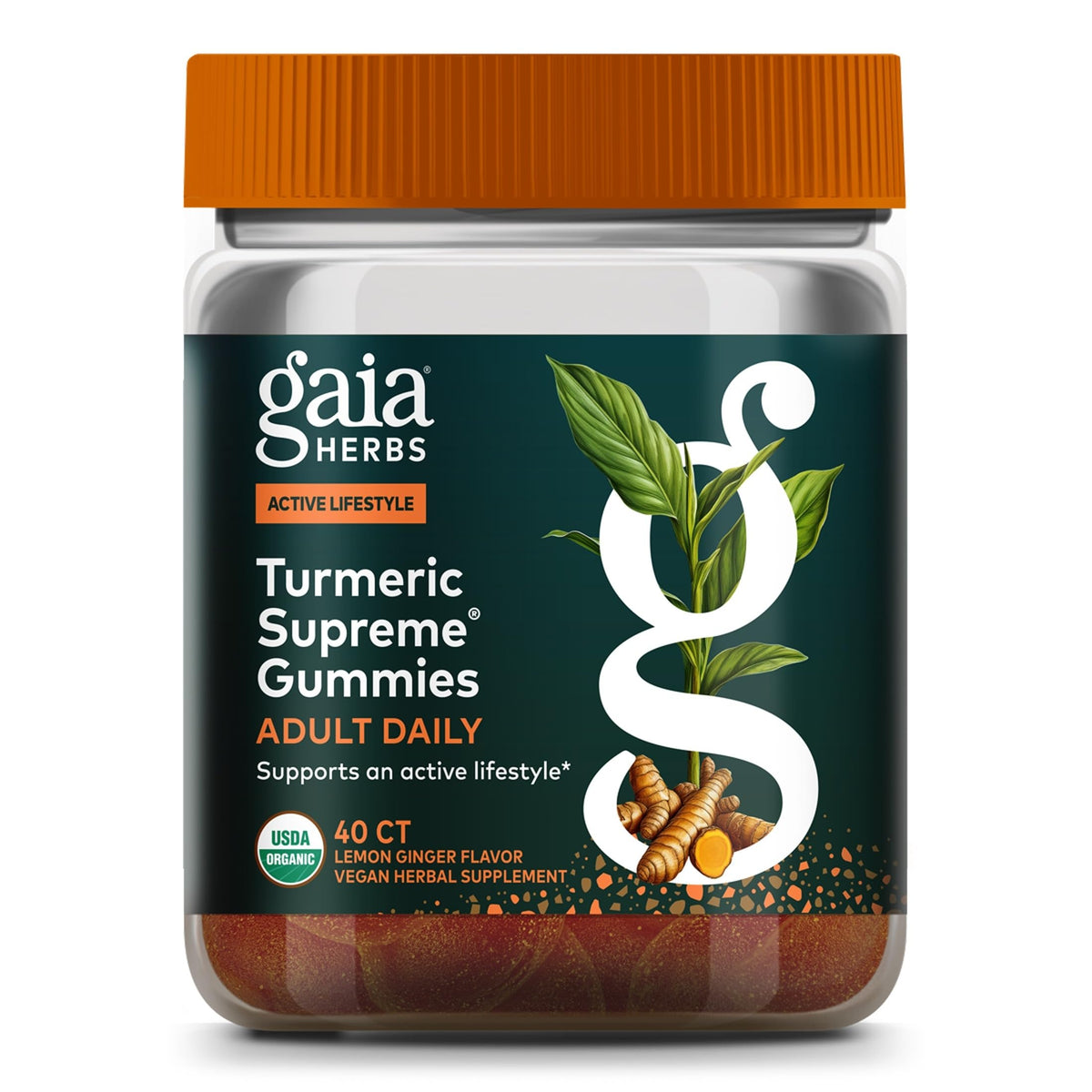 Gaia Herbs Turmeric Supreme Adult Daily Joint Support - 40 Gummies