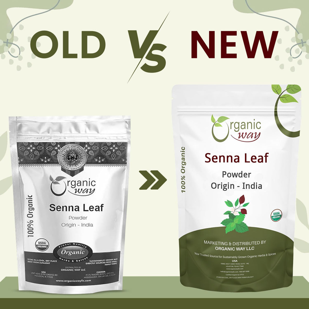 Organic Way Premium Grade Senna Leaf Powder - 16 Oz - image 2
