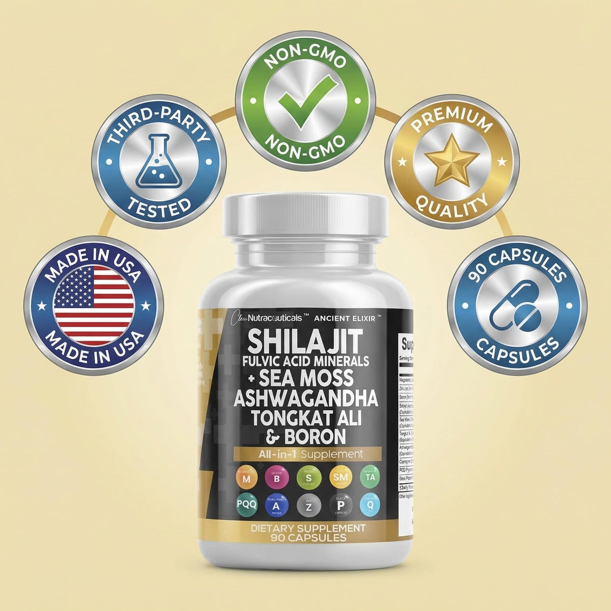 Clean Nutraceuticals Shilajit Supplement with Tongkat Ali - 90 Capsules - image 8