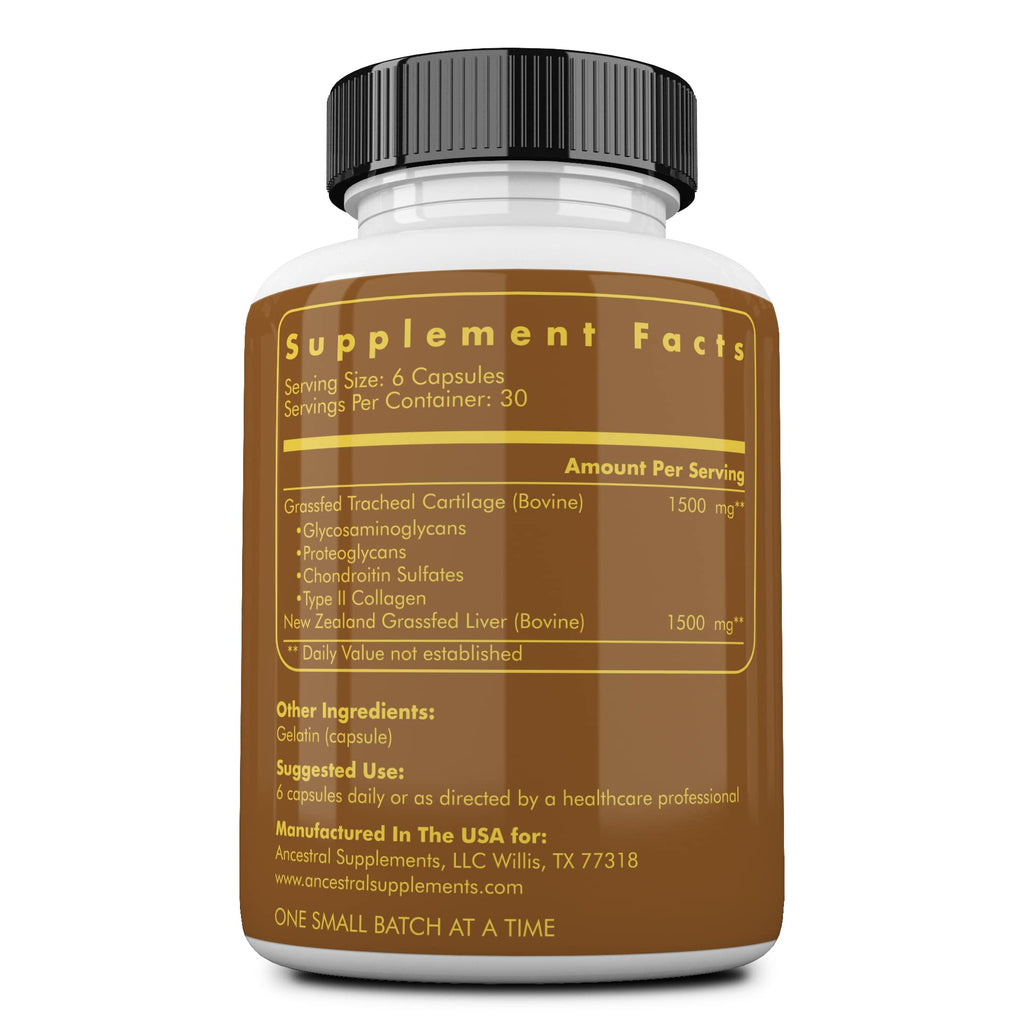 Ancestral Supplements Grass Fed Beef Tracheal Cartilage with Liver - image 2