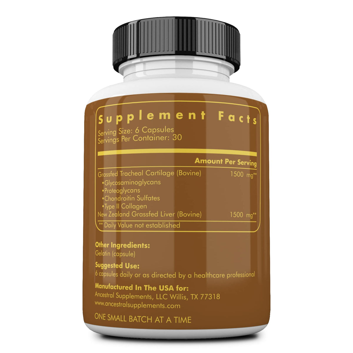 Ancestral Supplements Grass Fed Beef Tracheal Cartilage with Liver - image 2