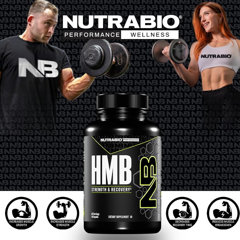 NutraBio HMB Supplement Amino Acid 1000mg - 120 Capsules - image 4