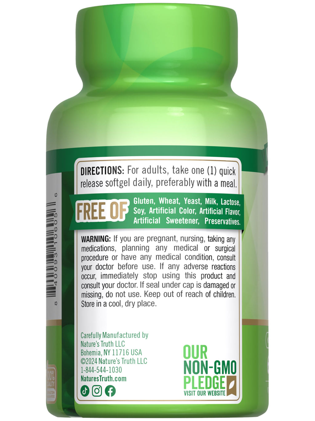 Nature's Truth Vitamin E 1000 IU Softgels - 60 Count - image 7
