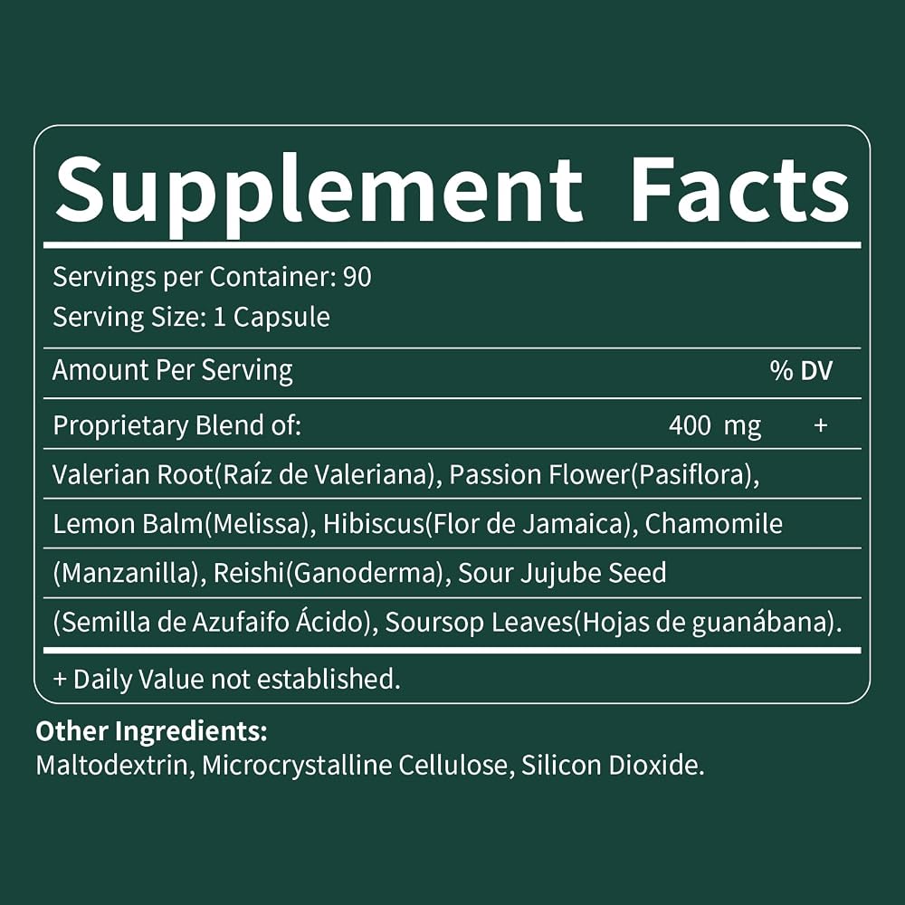Fuenvegtal Valerian Root Extract Sleep Support Capsules - 90 Count - image 7