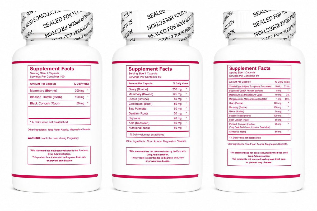 SOR, Inc. Feminizing Supplement Trio - 3 Capsules Packs - image 2