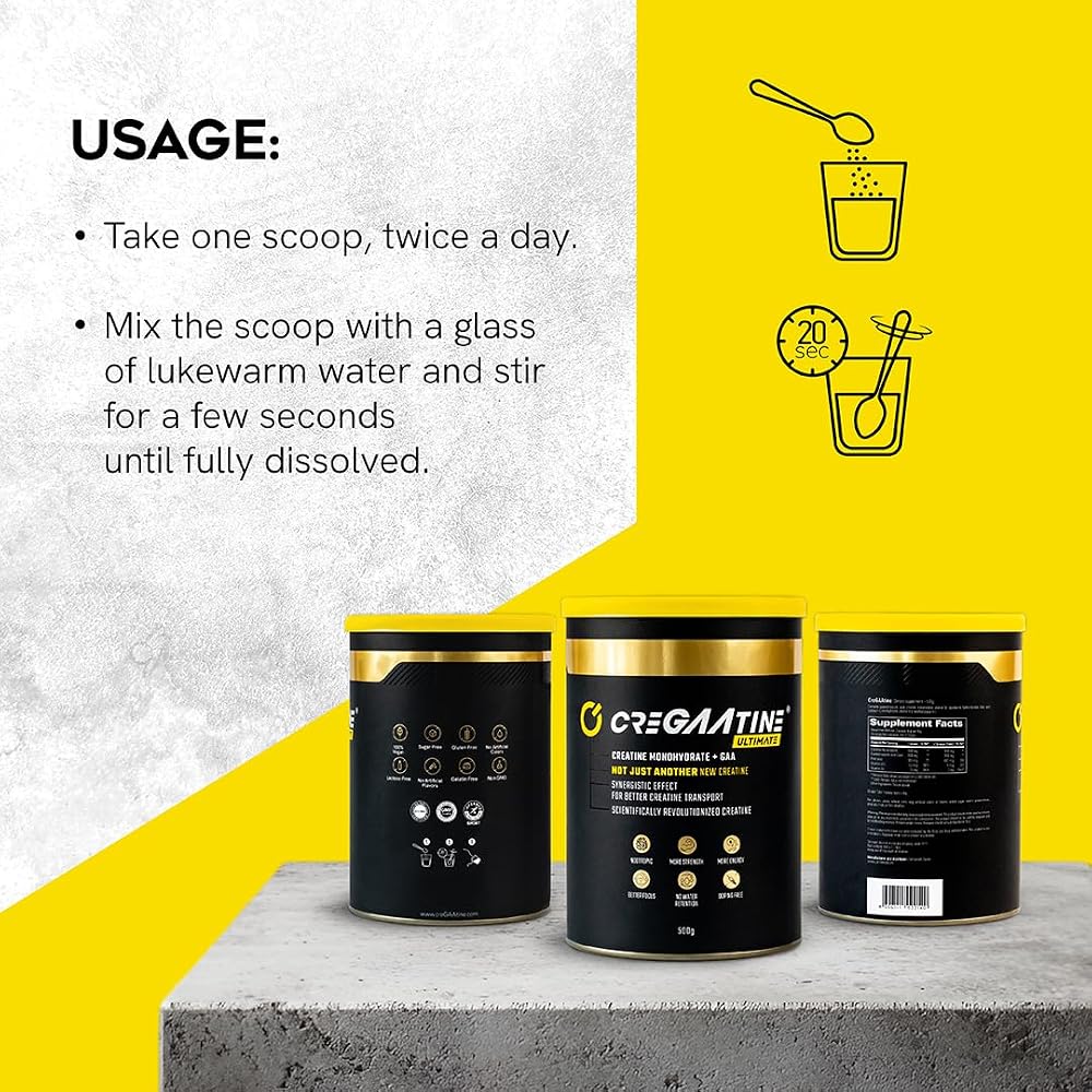 CreGAAtine Creatine Monohydrate + GAA Powder - 500g - image 4