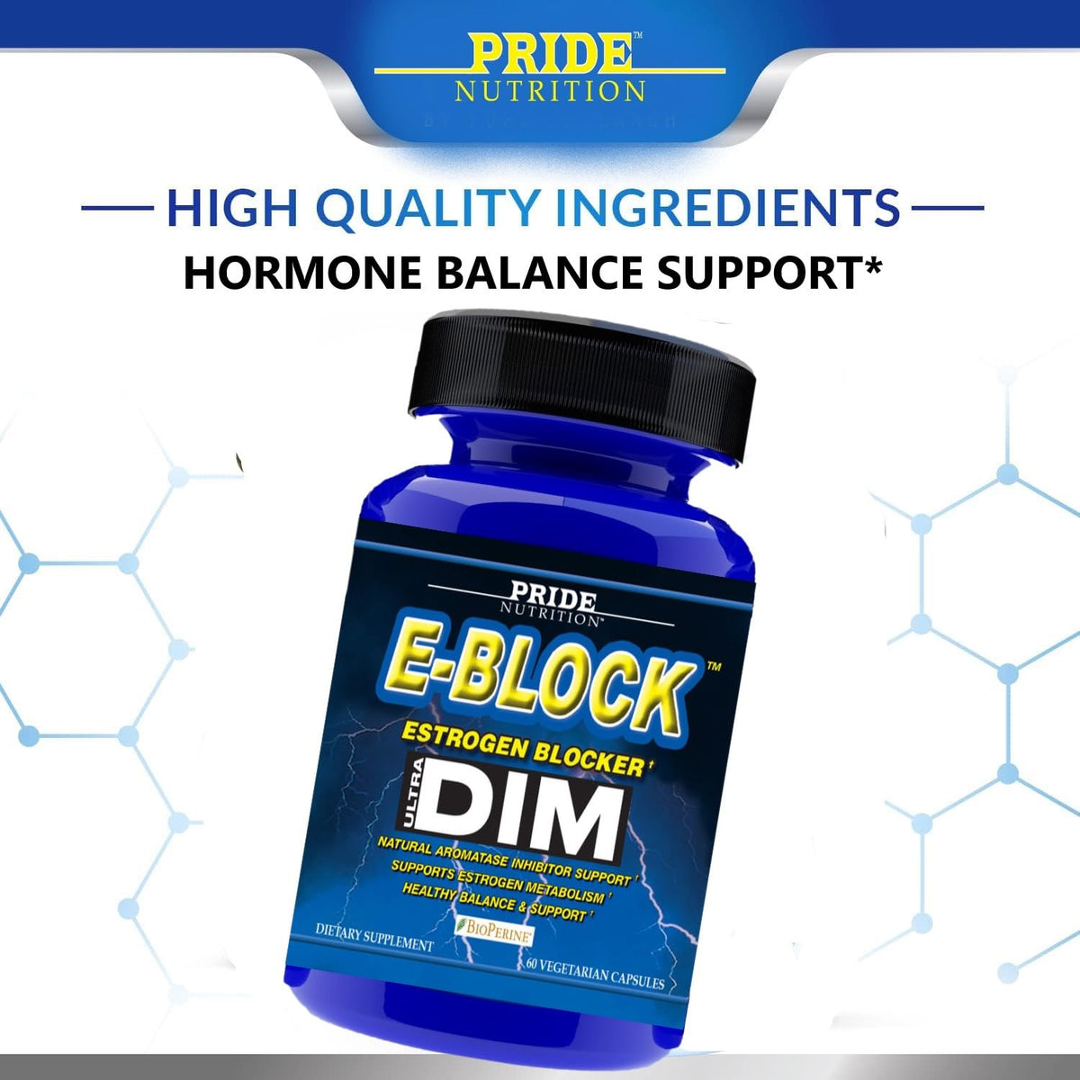 Pride Nutrition E-Block DIM 700mg Estrogen Blocker - 60 Capsules - image 5
