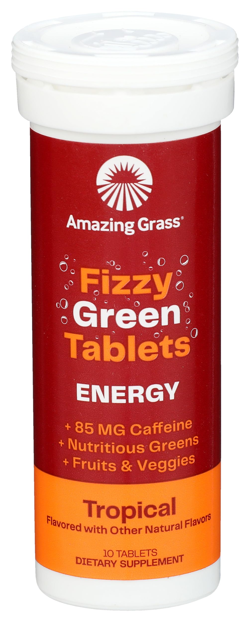 Amazing Grass Tropical Energy Green Superfood - 10 Tablets