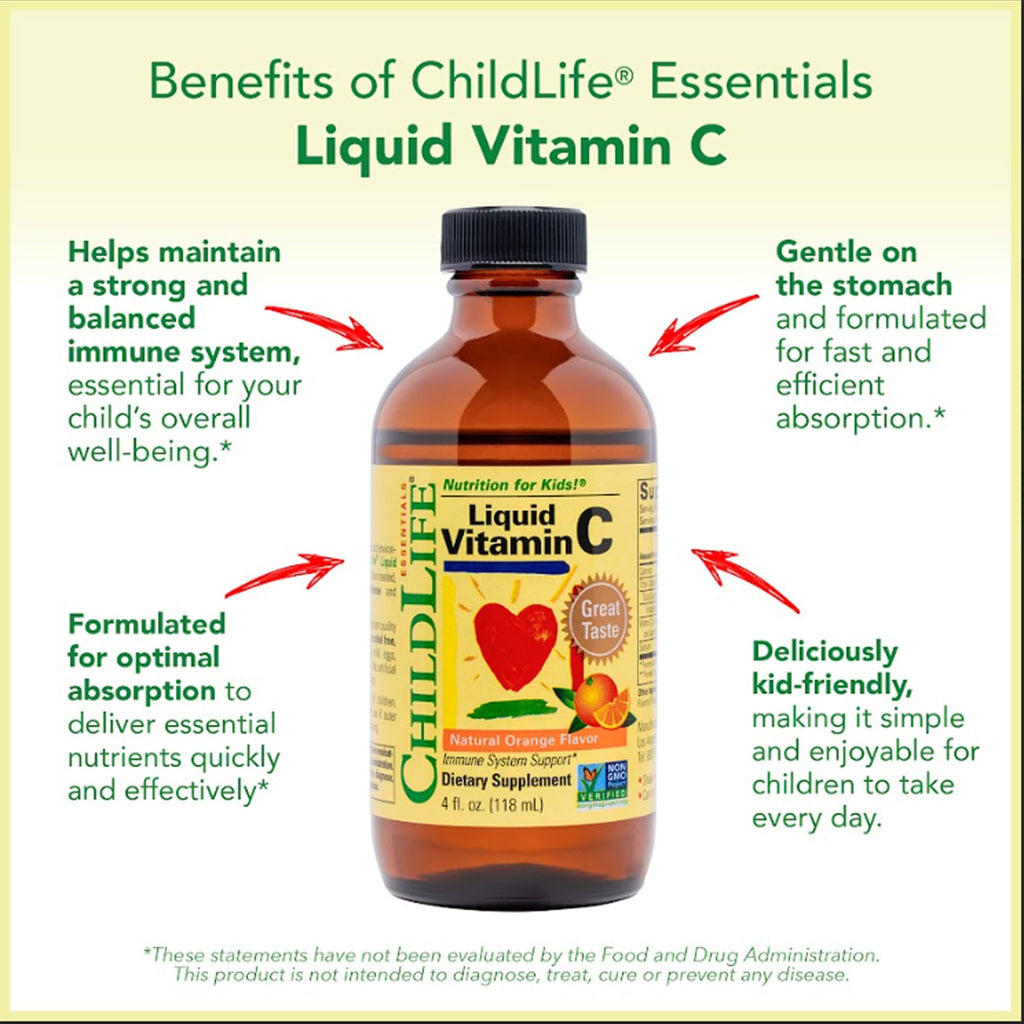 CHILDLIFE Essentials Kids Vitamin C - Liposomal Vitamin C Liquid
