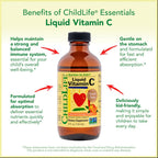 CHILDLIFE Essentials Kids Vitamin C - Liposomal Vitamin C Liquid