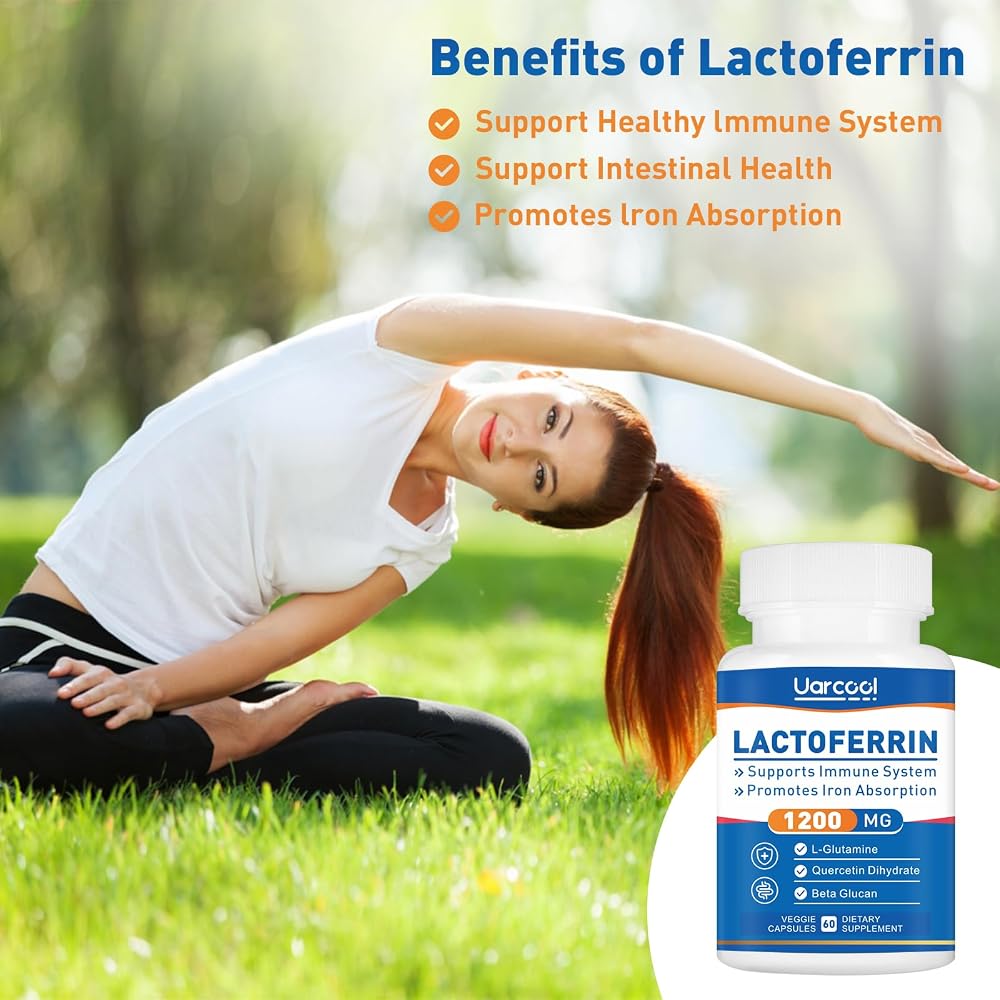 Uarcool Lactoferrin 1200mg Immune Support - 60 Softgels - image 5