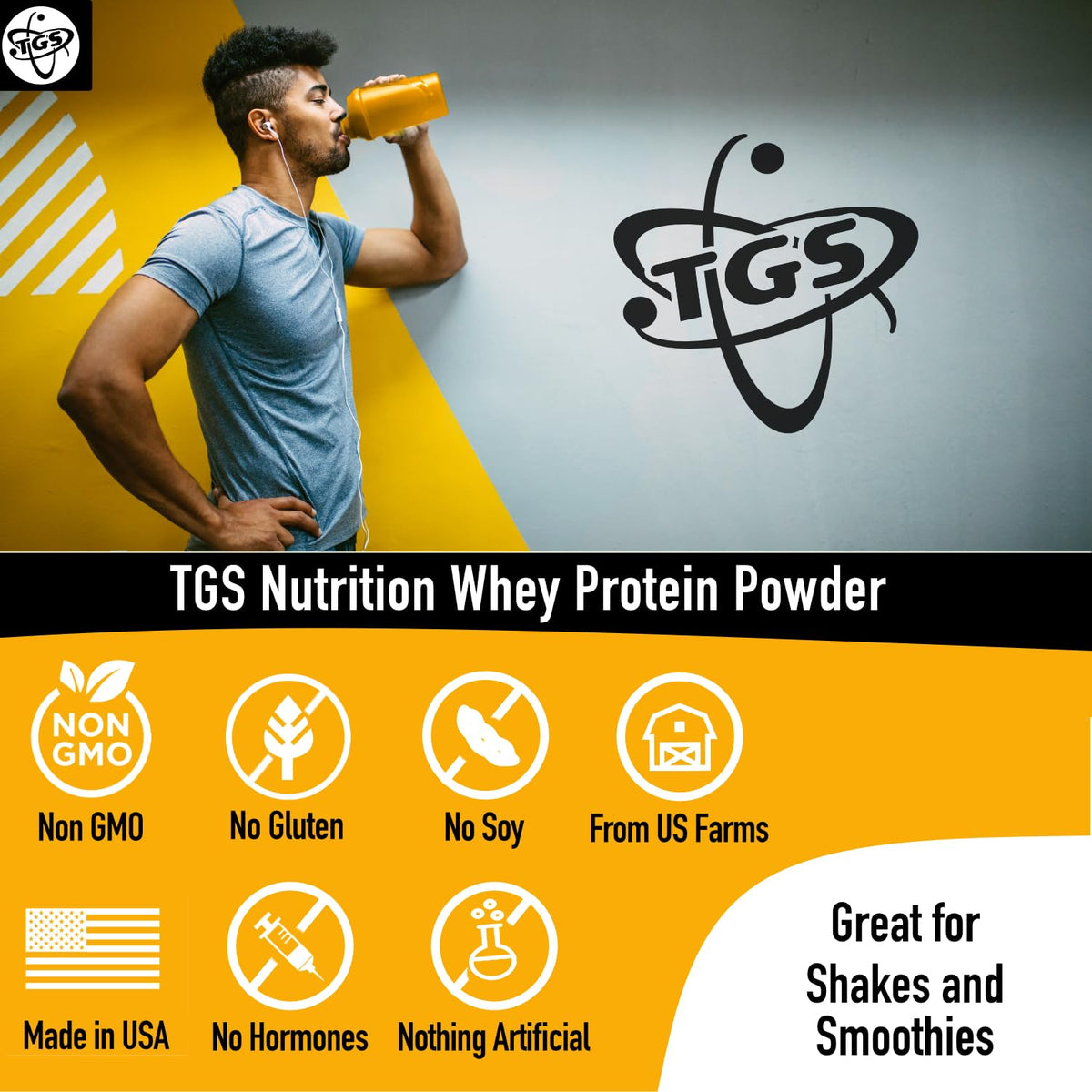TGS Nutrition Whey Protein Powder Unflavored - 2 lb - image 5