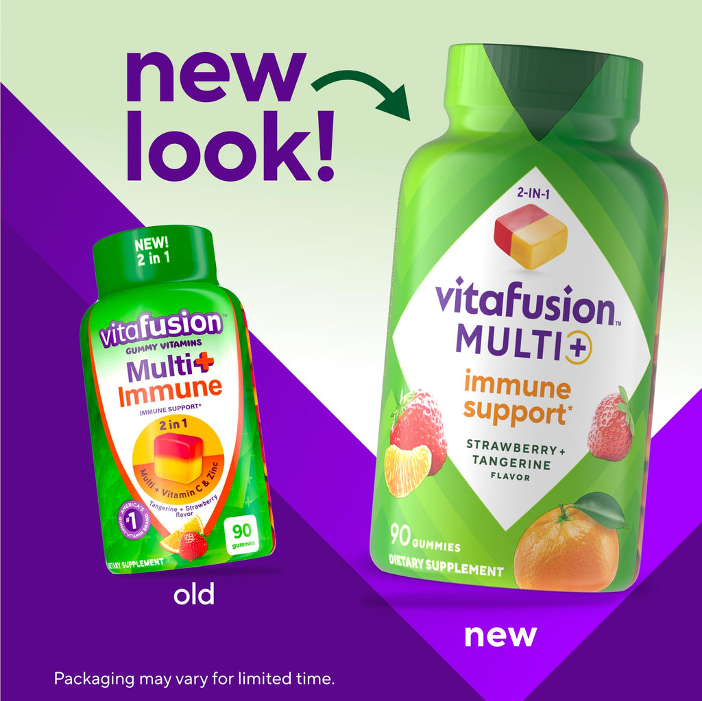 Vitafusion Multivitamin Gummies + Immune Support - 90 Gummies - image 5