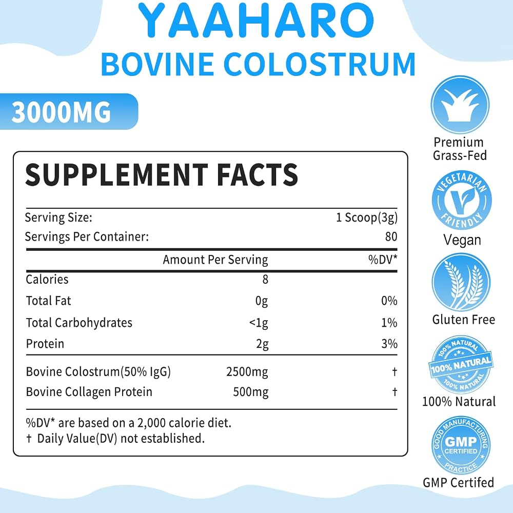 YAAHARO Bovine Colostrum Powder