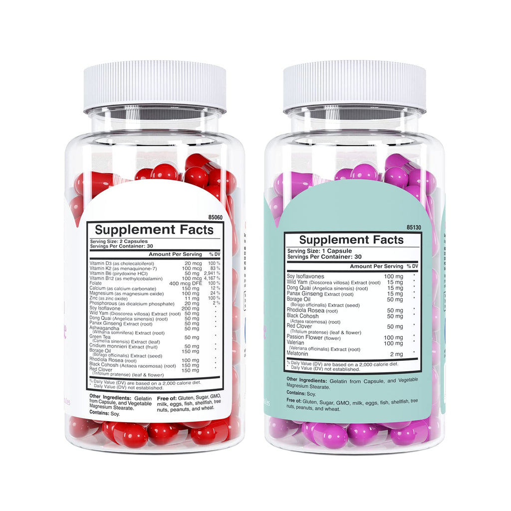 Knockout Menopause AM/PM Natural Relief Bundle - 90 Capsules - image 2
