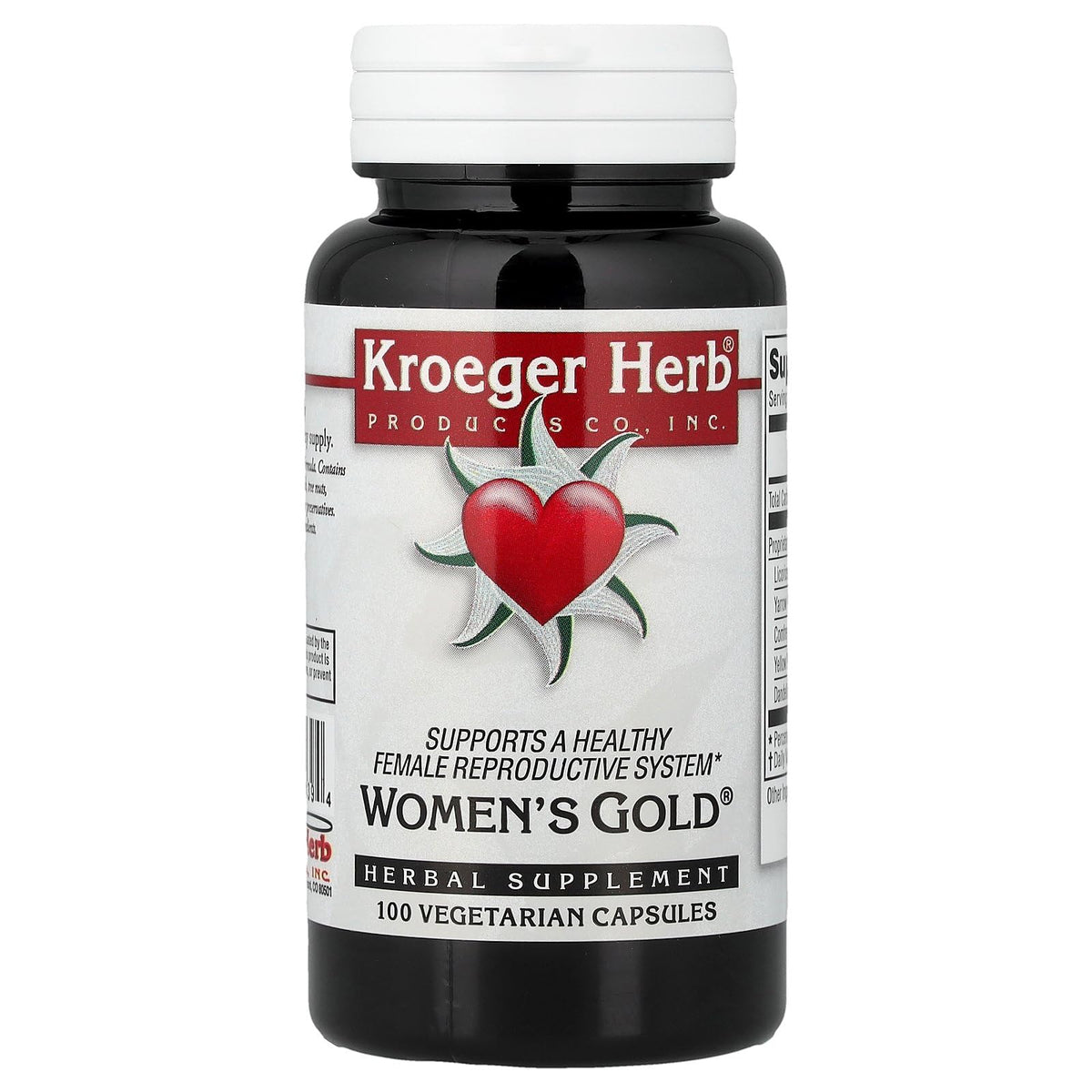 Kroeger Herb Women's Gold Herbal Supplement - 100 Capsules
