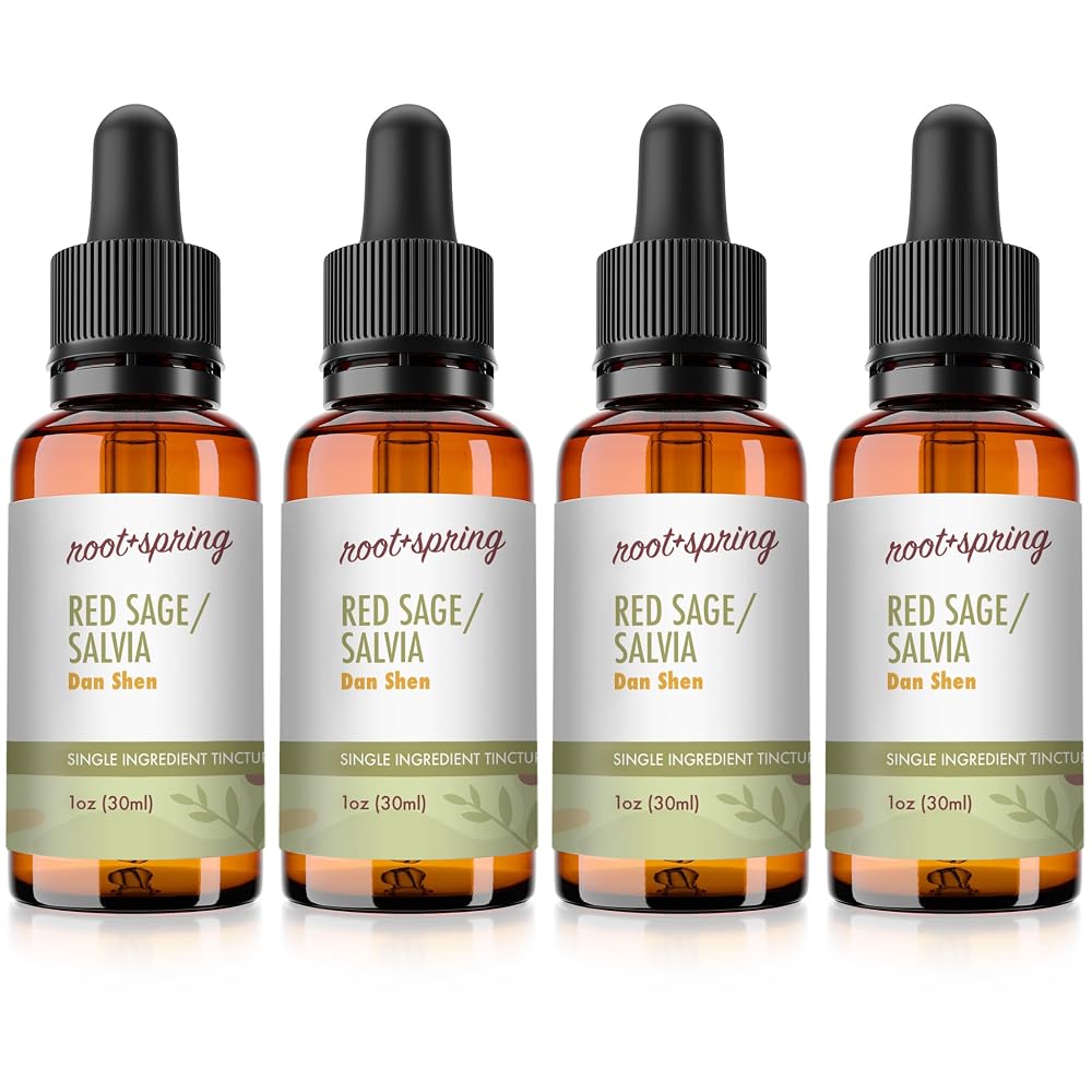 root + spring Red Sage Salvia Liquid Concentrate with Dropper