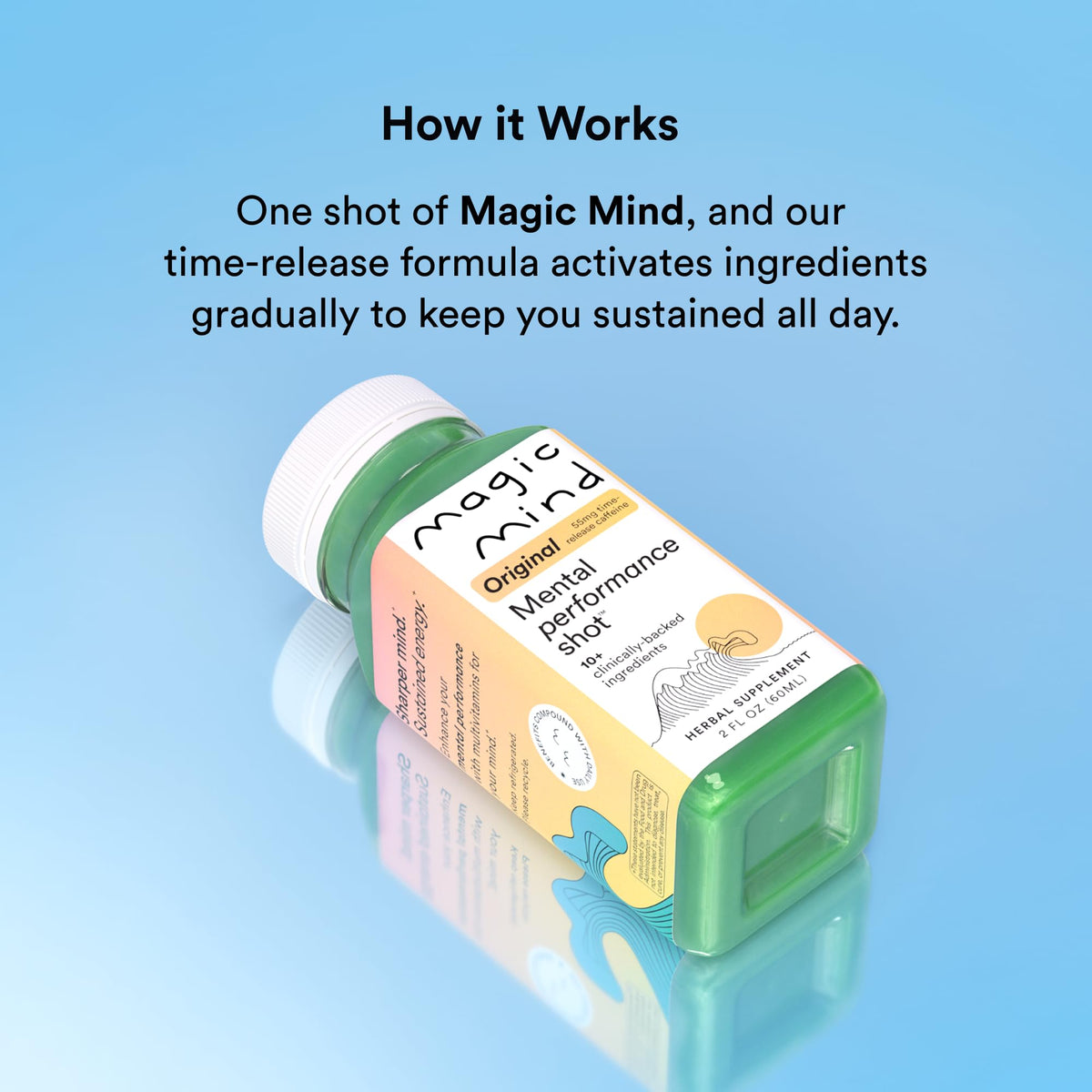Magic Mind Focus Energy Drink Shots - No Jitters