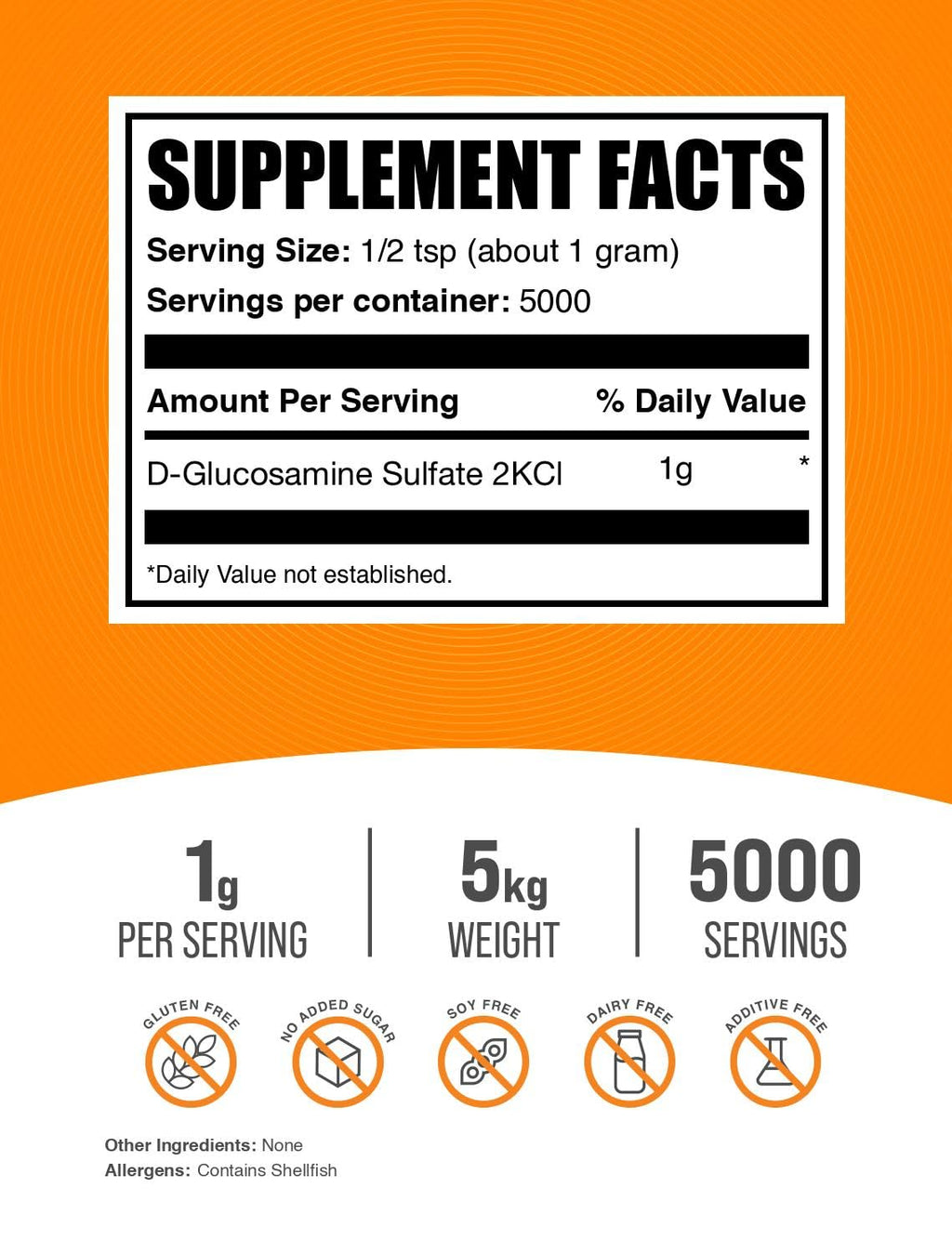 BulkSupplements.com Glucosamine Sulfate Powder