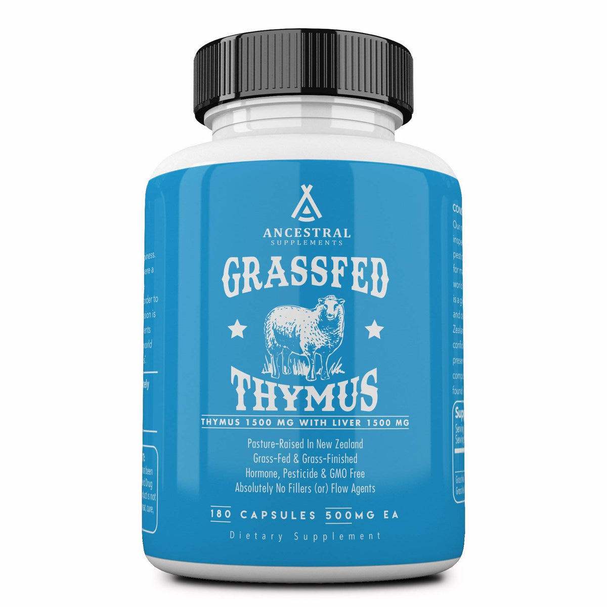 Ancestral Supplements Grass Fed Ovine Thymus Supplement - 180 Capsules