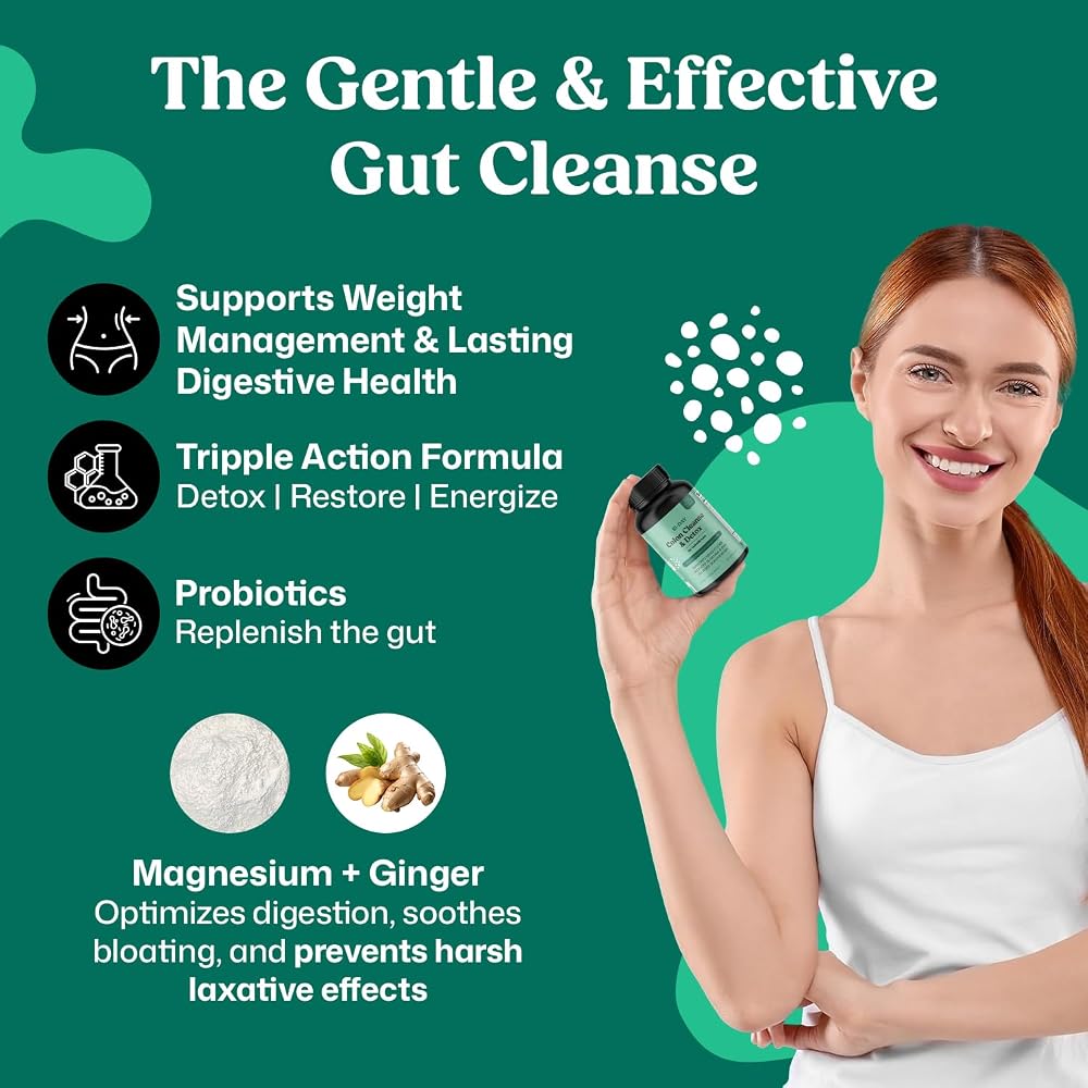 ColonBroom 15 Day Colon Cleanse & Detox, Probiotics & Magnesium