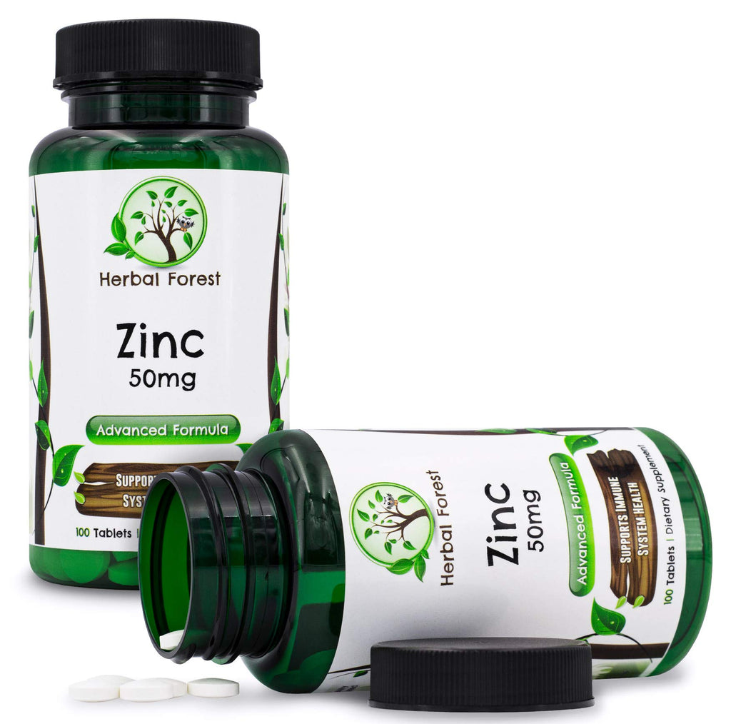 Herbal Forest Zinc 50 mg - 100 Tablets - image 2