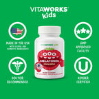 VitaWorks Kids Melatonin 1 mg Chewable Tablets - 120 Count - image 6