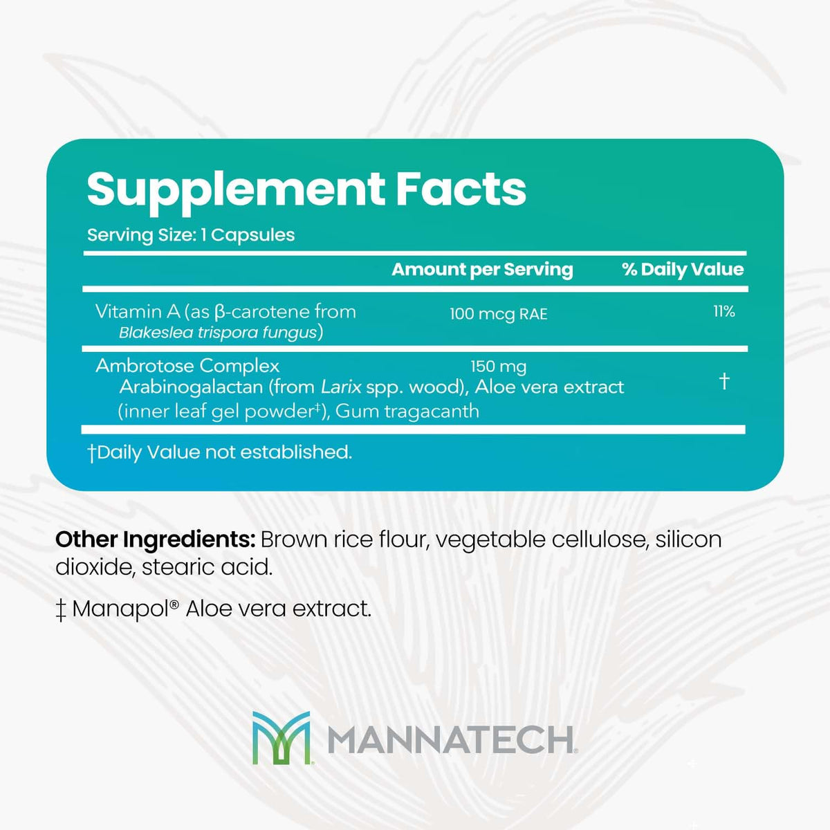 Mannatech Ambrotose Complex Immune Support - 60 Capsules - image 2