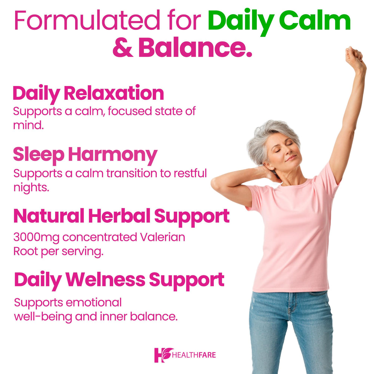 Healthfare Valerian Root Capsules 3000mg for Sleep Support - 240 Capsules - image 6