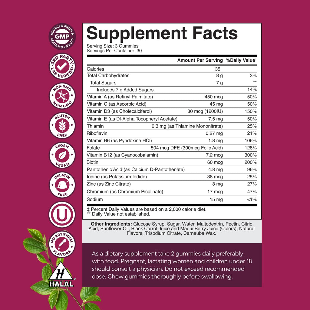 Natures Craft Delicious Daily Multivitamin for Women Gummies