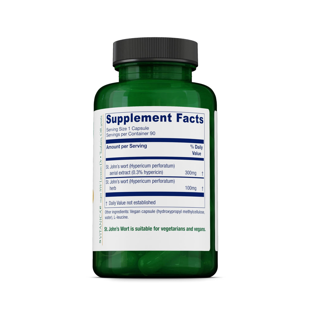 Vitanica St. John's Wort Hypericum Extract Vegan - 60 Capsules - image 2