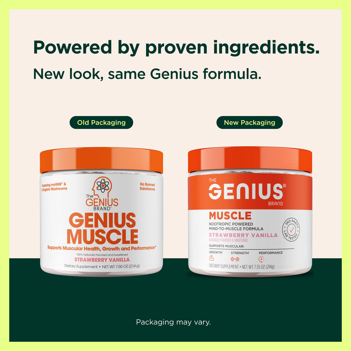 The Genius Brand Muscle Health Supplement Strawberry Vanilla - 30 Servings - image 4