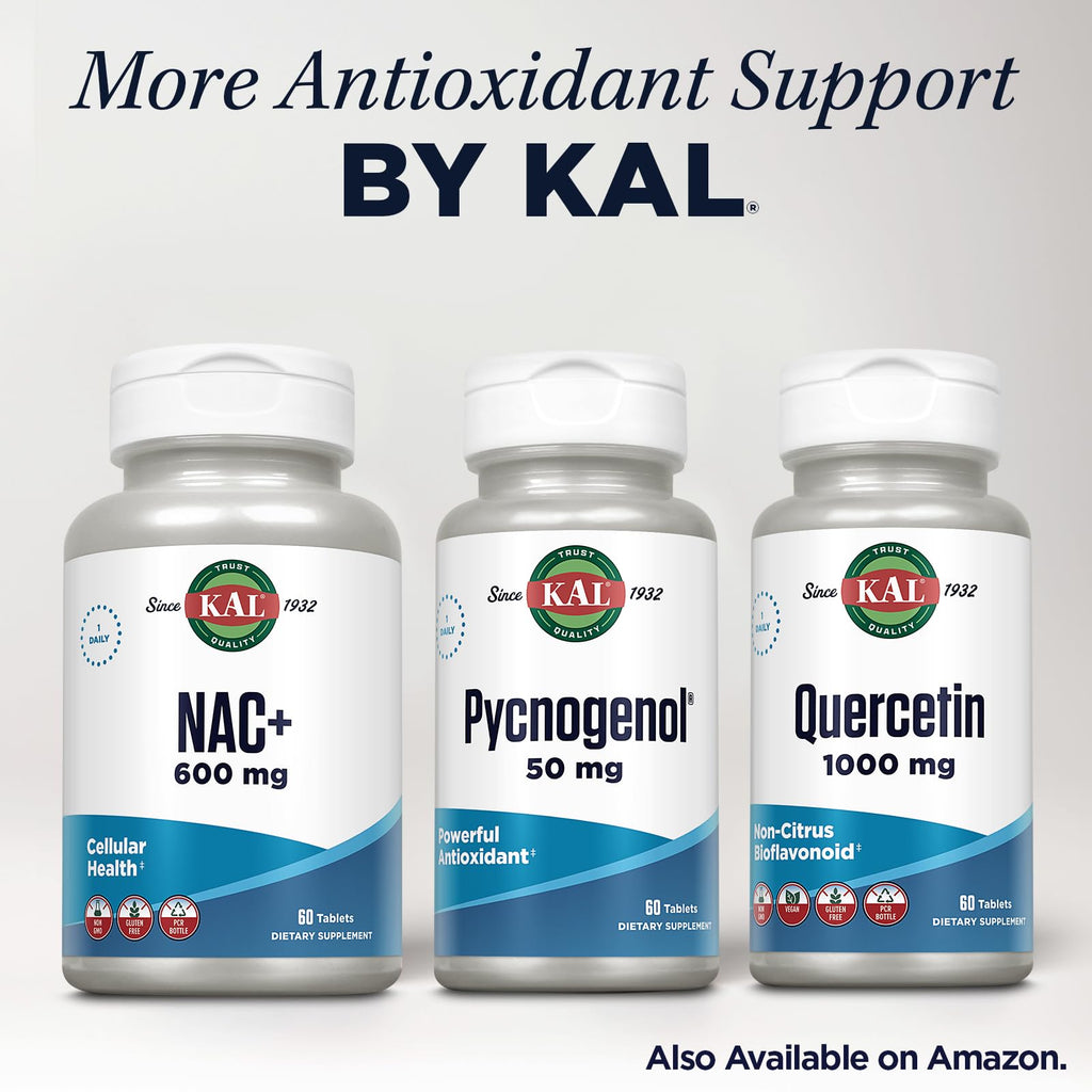 KAL Pycnogenol 50 mg Antioxidant - 60 Tablets - image 6